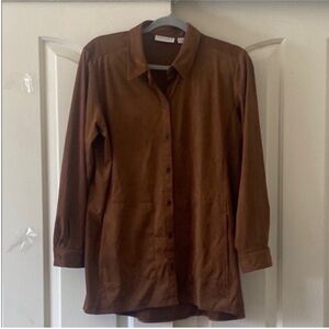 SUSAN GRAVER  Tan Utility Jacket. Size MP